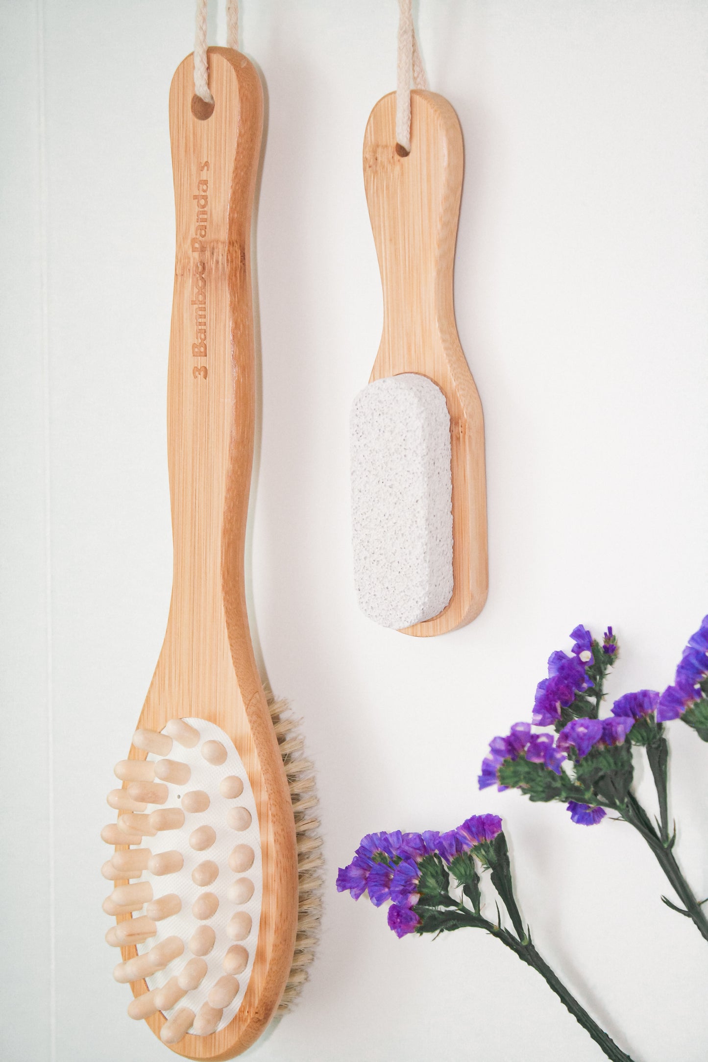 Bamboo Bristle Double Side Massage Brush