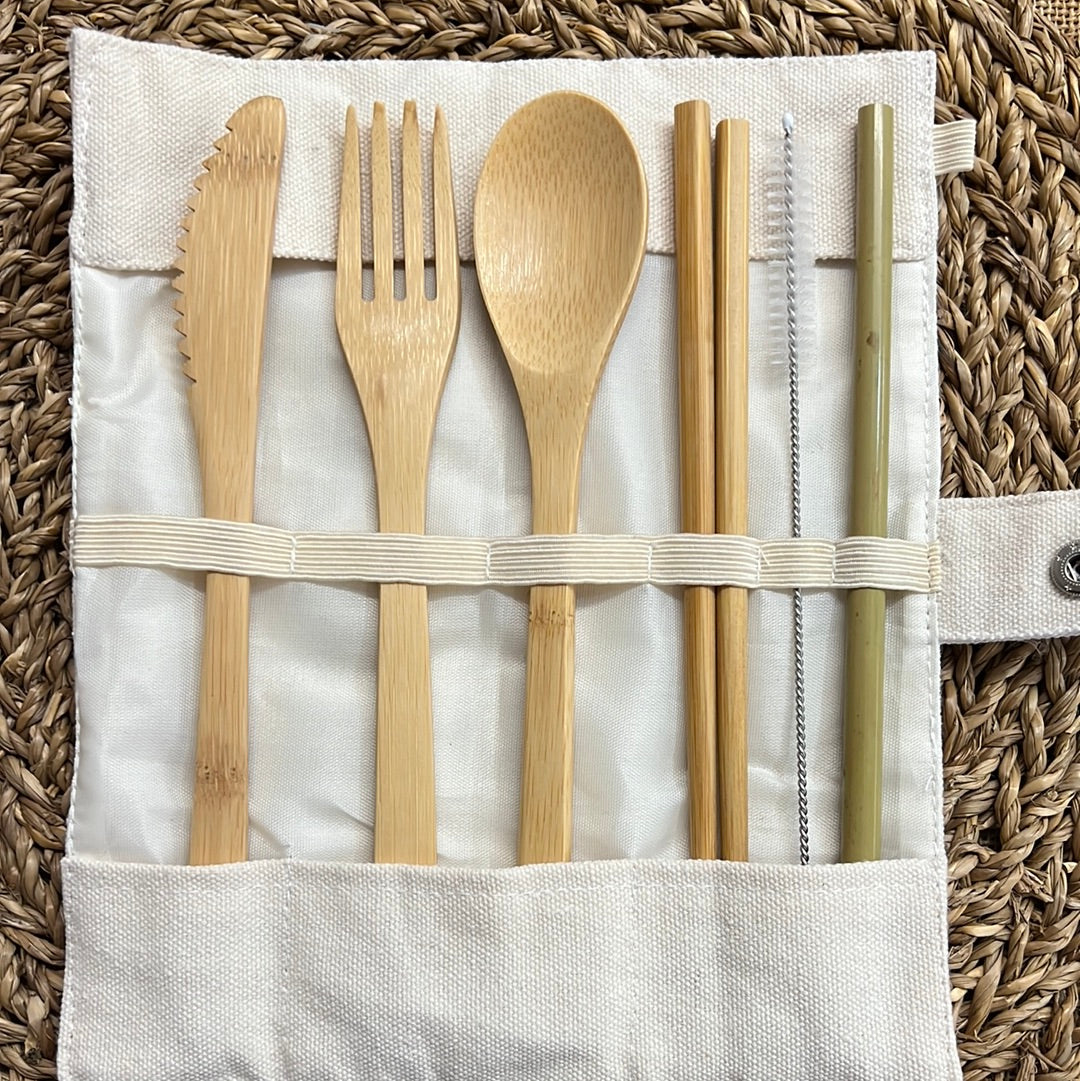 Reusable Bamboo Cutlery Set